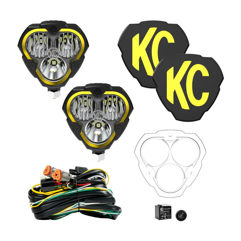 KC HILITES FLEX ERA 3 - 2-Light System - 40W Combo Beam