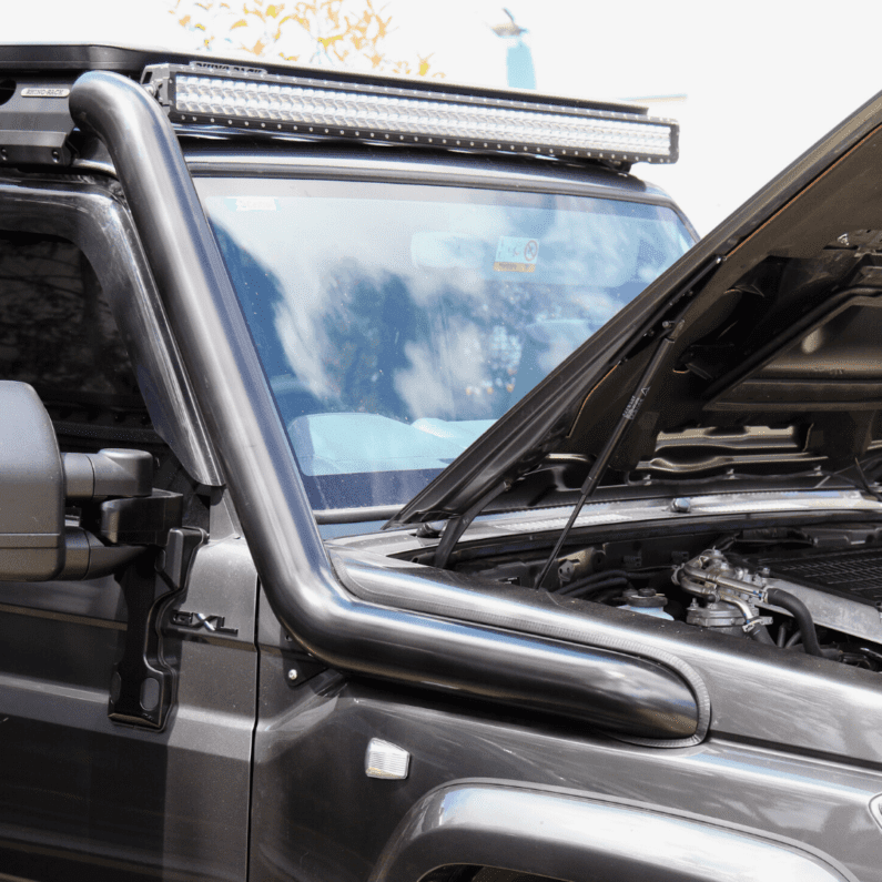 TORQIT 4″ Power Coated / Stainless Steel Snorkel for Toyota 76/78/79 Series Landcruiser 03/2007 - 07/2016, 08/2016-01/2024