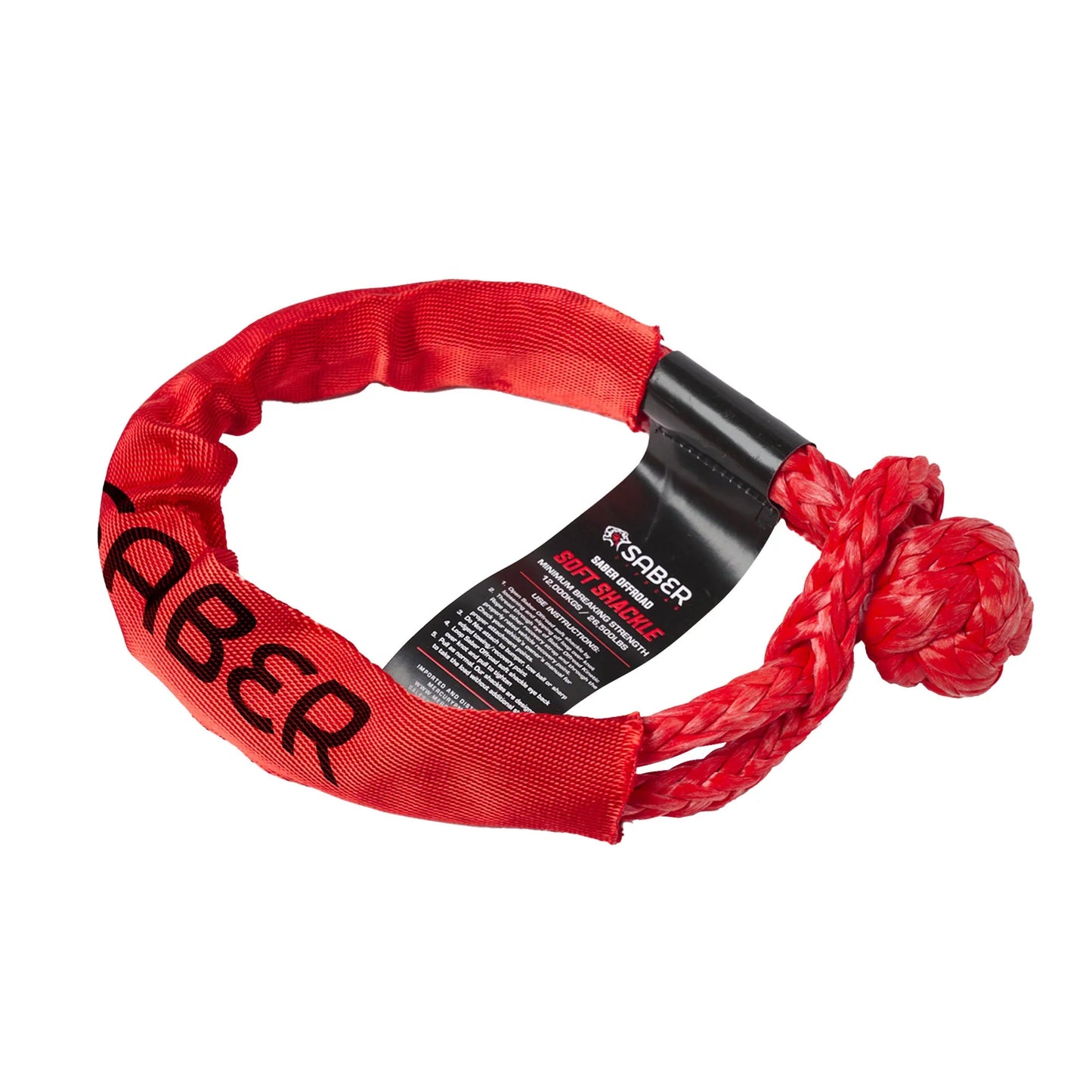 SABER OFFROAD 12,000kg Soft Shackle with Protective Sheath