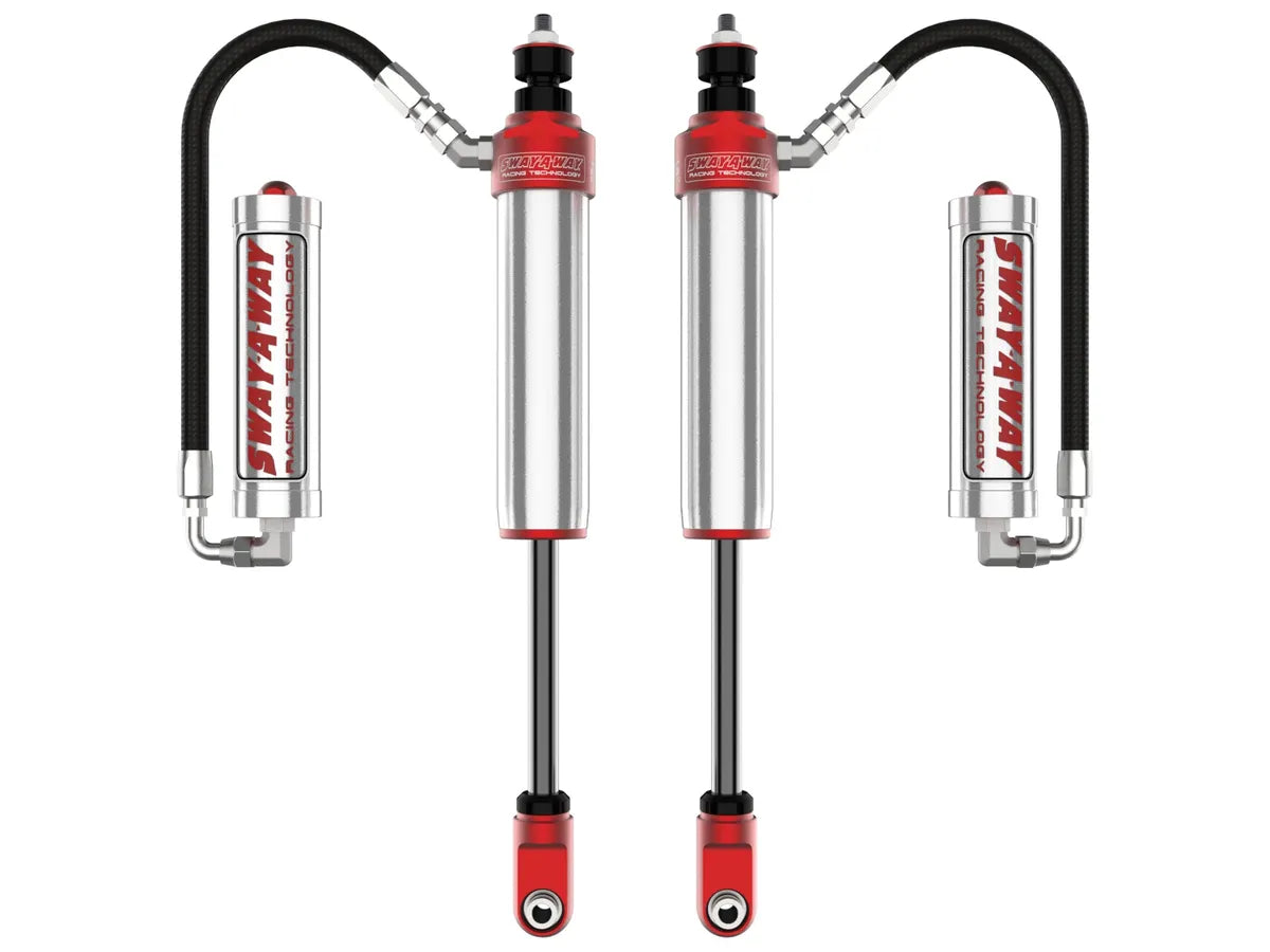 AFE POWER Sway-A-Way 2.5 Front Shock Kit w/ Remote Reservoirs for 0-1.5 / 2-3.5 suits Ford F-250 F-350 Super Duty 2017-2022 / 2017-2024 / 2020-2024 / 2023-2024 GAS / DIESEL