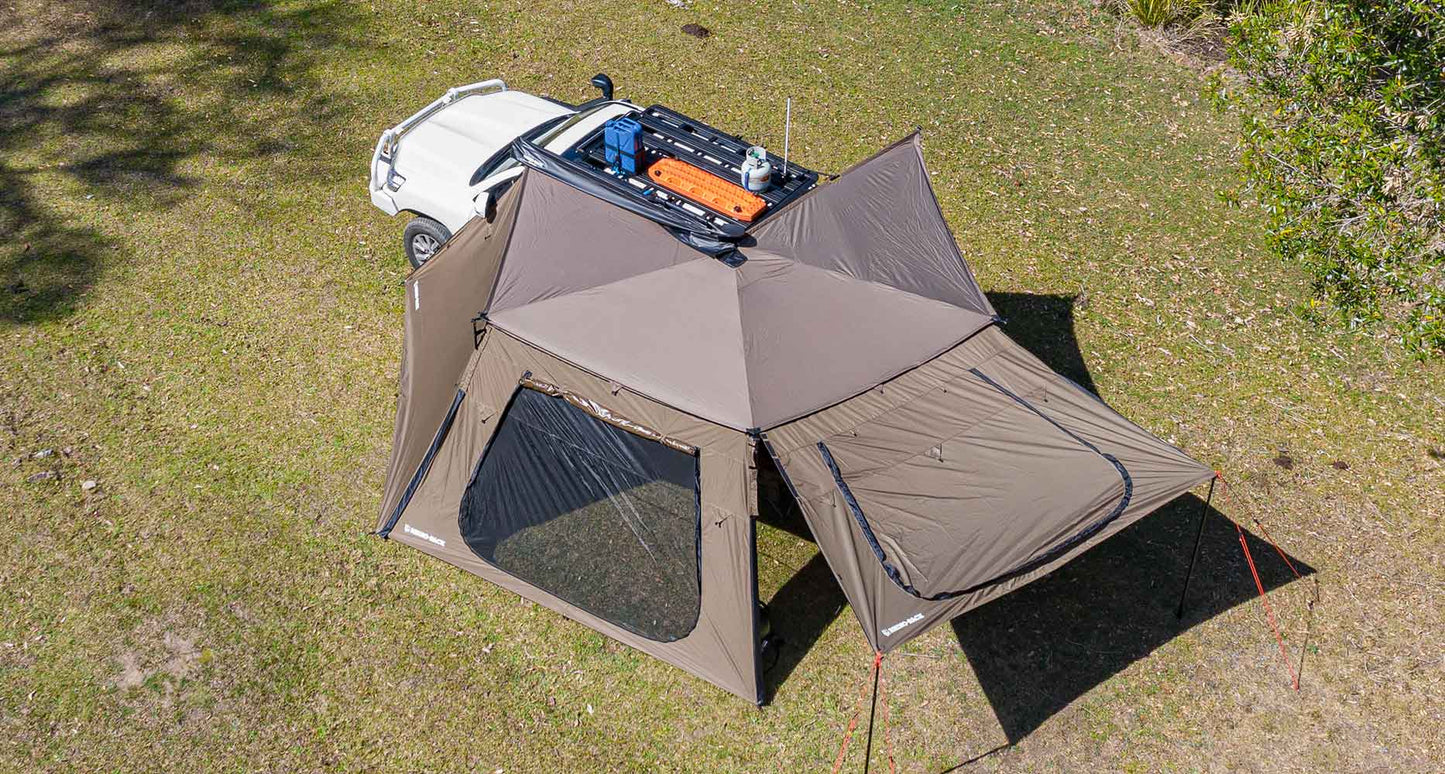 RHINO RACK BATWING COMPACT TAPERED EXTENSION WITH DOOR (33110)