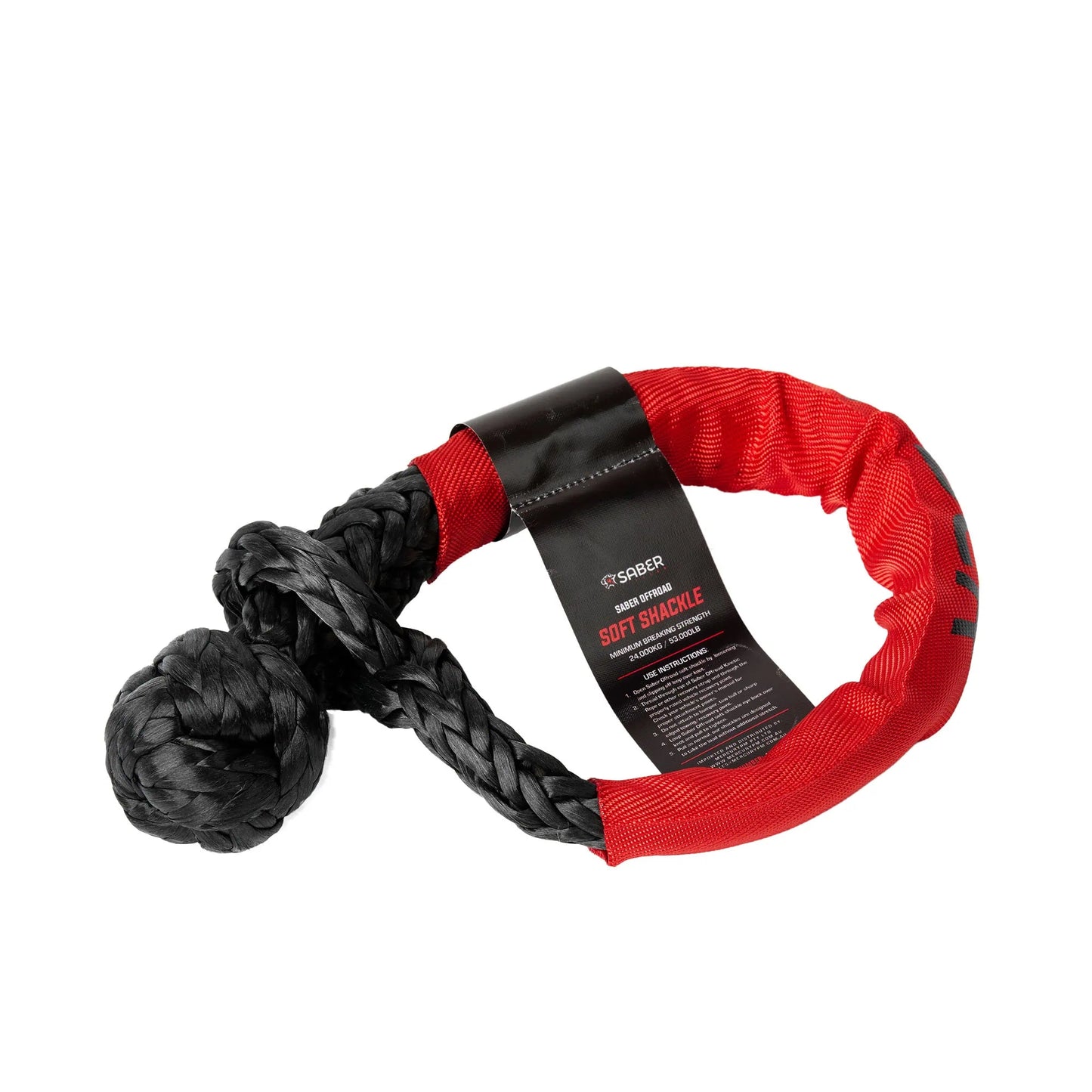 SABER OFFROAD 24,000kg Soft Shackle with Protective Sheath