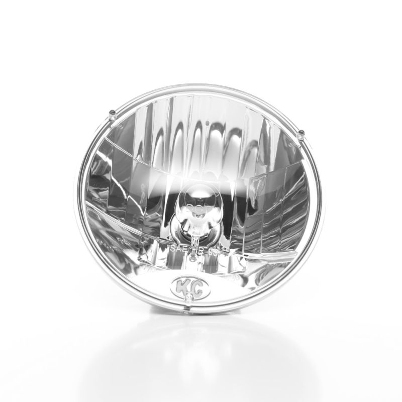 KC HILITES 7" H4 DOT Halogen Headlights - Driving Beam - Pair - Universal / 97-06 Jeep TJ