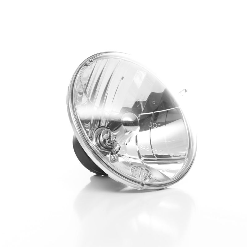 KC HILITES 7" H4 DOT Halogen Headlights - Driving Beam - Pair - 07-18 Jeep JK