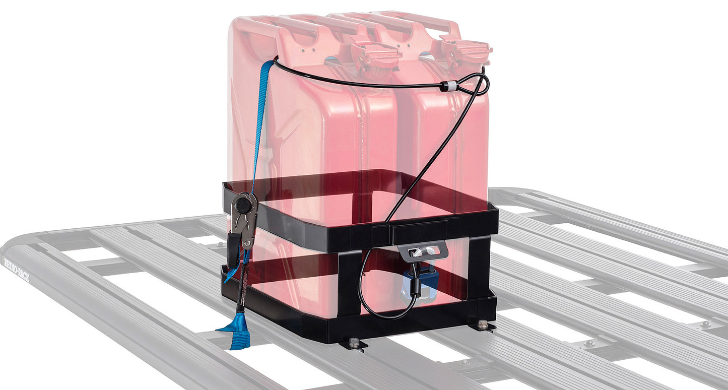 RHINO RACK DOUBLE VERTICAL JERRY CAN HOLDER (43151)