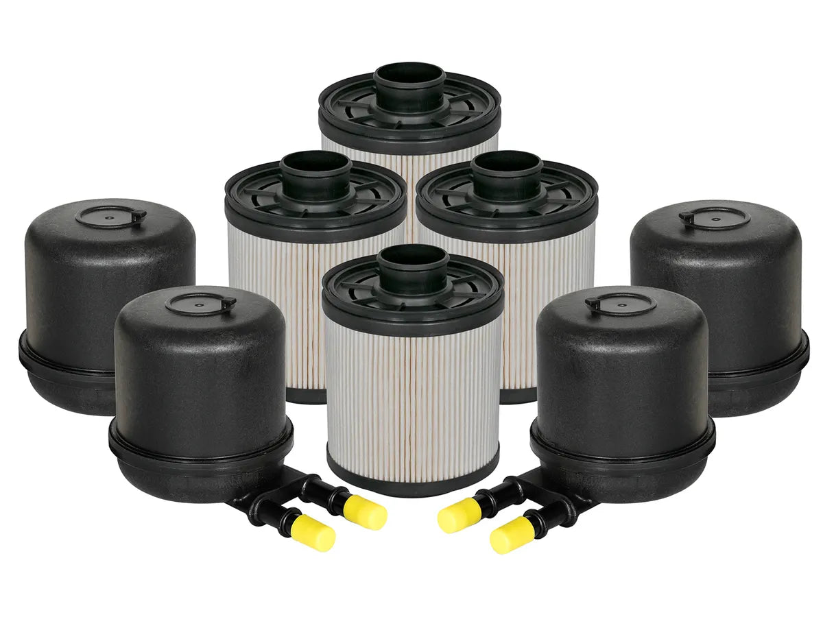 AFE POWER Pro GUARD HD Fuel/Water Separator Filter Single / 4Pack suits Ford F650 F750 / F-250 F-350 F-450 F-550 Super Duty 2011-2016 / 2016-2016