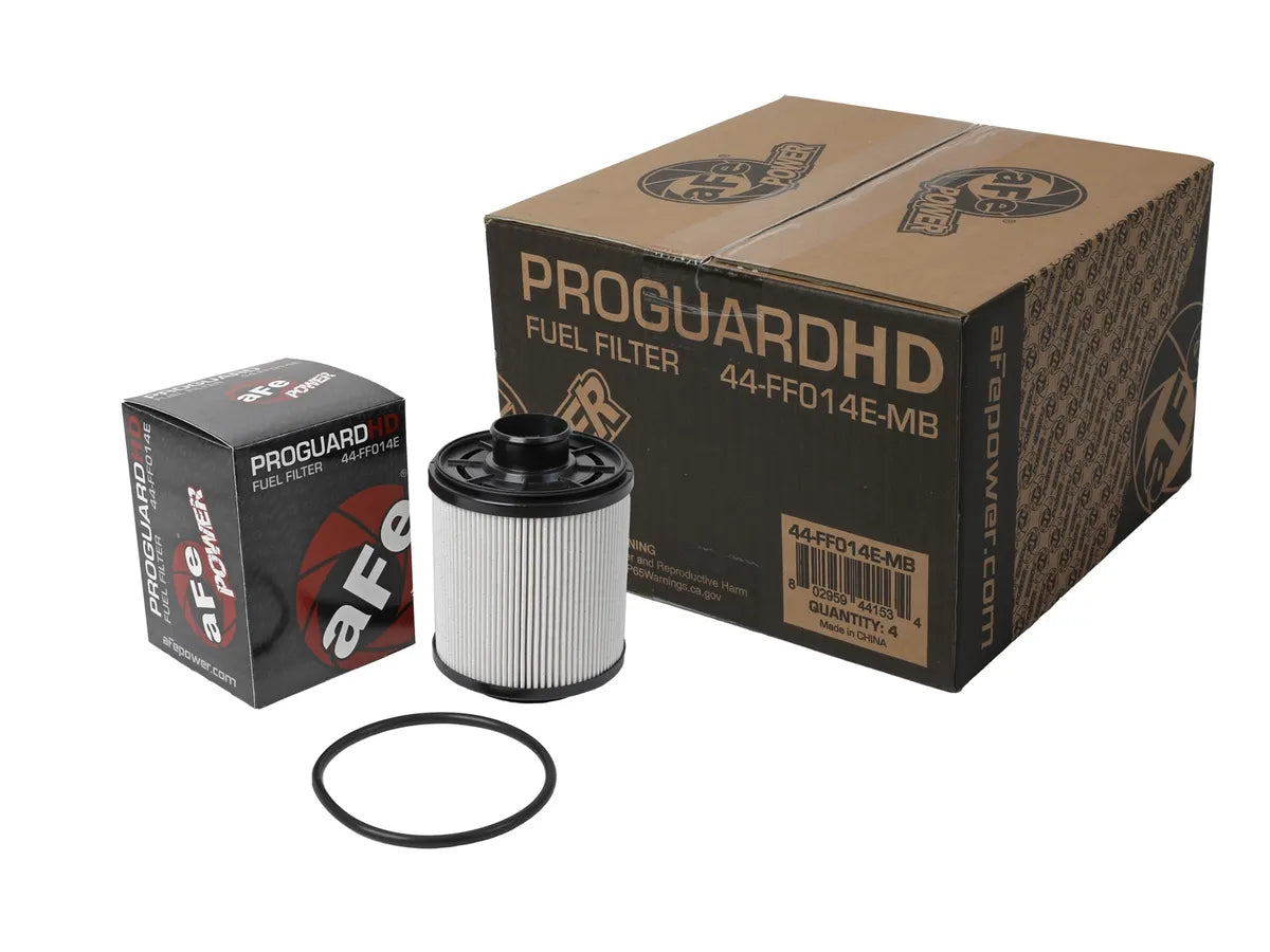 AFE POWER Pro GUARD HD Fuel Filter 4 Pack / Single suits Ford F650 F750 / F-250 F-350 F-450 F-550 Super duty 2011-2016 / 2016-2016