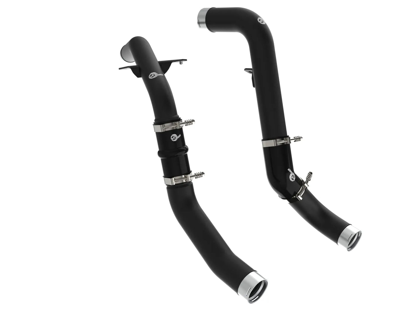 AFE POWER BladeRunner Aluminum Hot and Cold Charge Pipe Kit Black suits RAM 1500 2020-2023