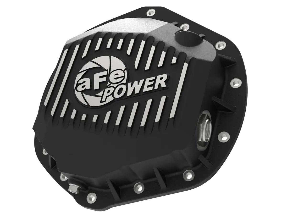 AFE POWER Street Series Rear Differential Cover BLACK FINISH w/ Machined Fins DODGE RAM (CHECK DESCRIPTION FOR VEHICLE APLICATIONS)