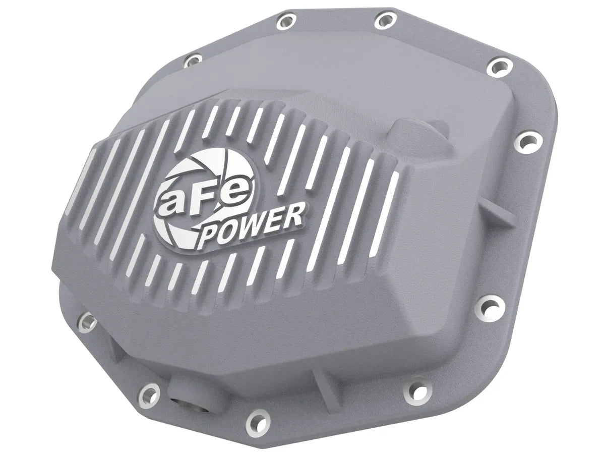 AFE POWER Pro Series Rear Differential Cover Black / Raw w/ Machined Fins / With Oil suits RAM 1500 TRX / 1500RHO 2021-2024 / 2025-2025