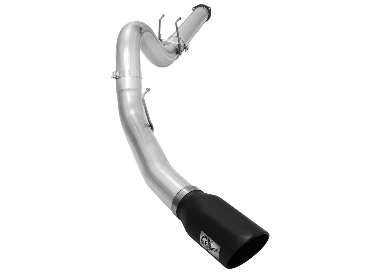 AFE POWER Large Bore-HD 5 IN 409 Stainless / Aluminized Steel DPF-Back Exhaust System Black Tip / Polished Tip / No Tip suits Ford F-250 / F-350 Super Duty 2015-2016