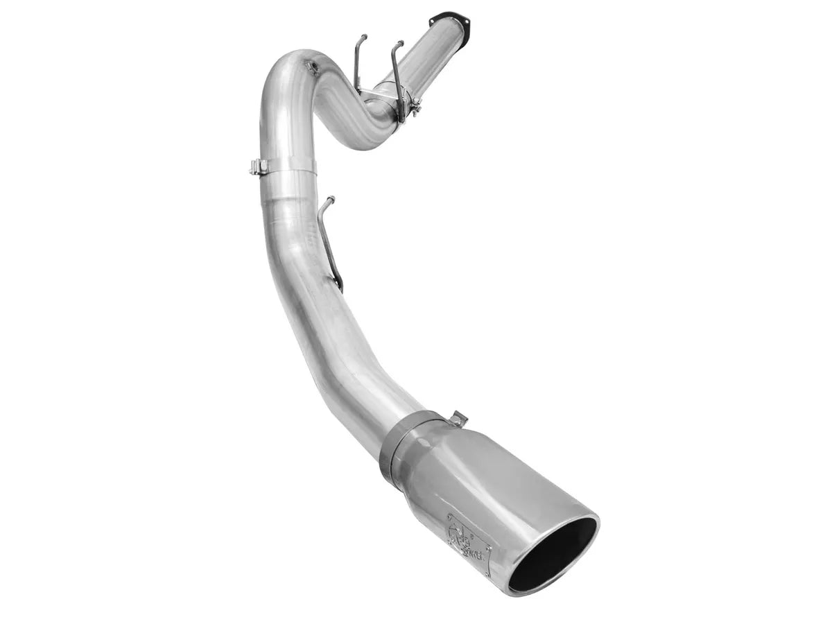 AFE POWER Large Bore-HD 5 IN 409 Stainless / Aluminized Steel DPF-Back Exhaust System Black Tip / Polished Tip / No Tip suits Ford F-250 / F-350 Super Duty 2015-2016