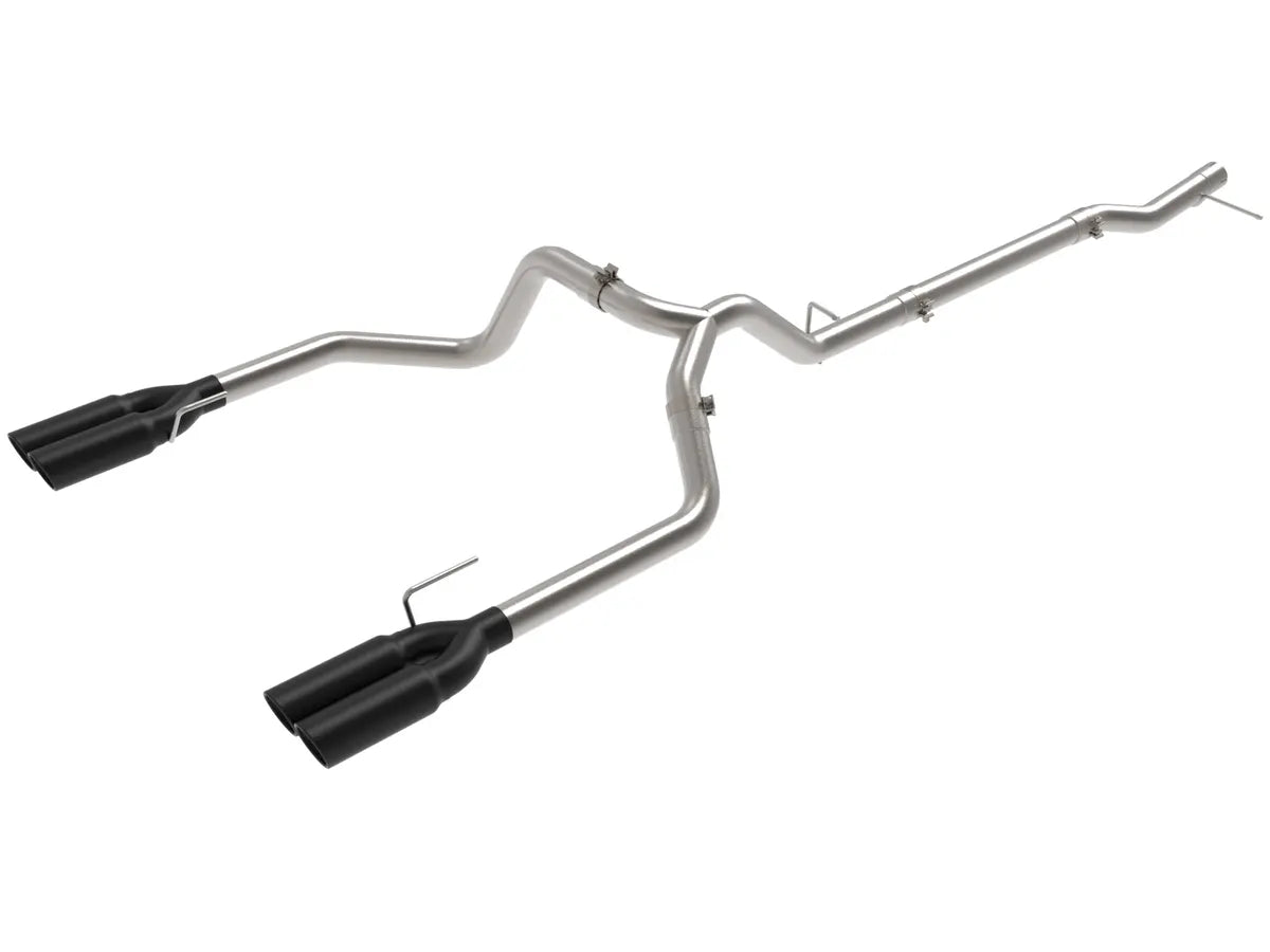 AFE POWER Vulcan Series 3 IN 304 Stainless Steel DPF-Back Exhaust System w/Black / Polished Tip suits GMC Sierra / Chevrolet Silverado 1500 2023-2024