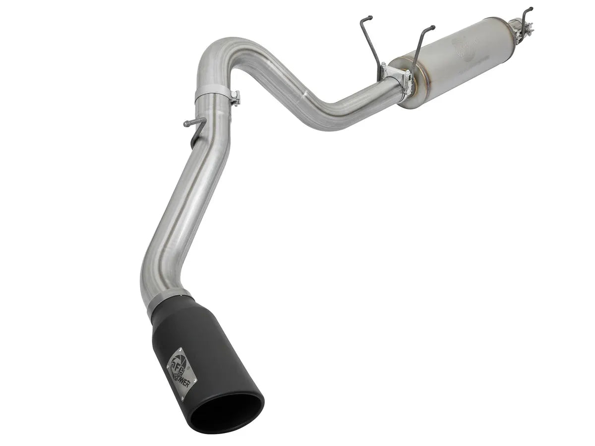 AFE POWER MACH Force-Xp 4 IN 409 Stainless Steel Cat-Back Exhaust System Black / Polished Tip suits RAM 2500 Power Wagon / 2500 / 3500 gas 2014-2024