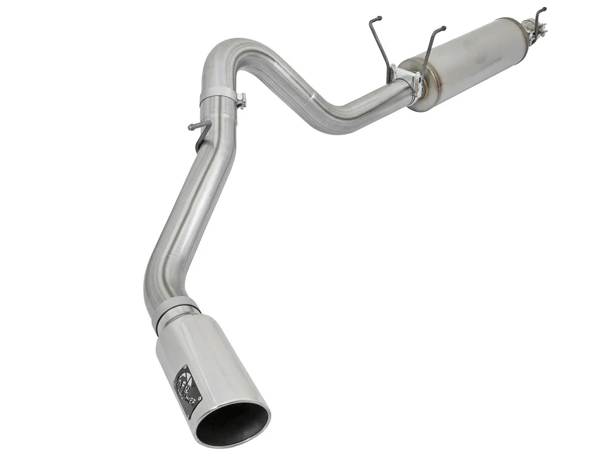 AFE POWER MACH Force-Xp 4 IN 409 Stainless Steel Cat-Back Exhaust System Black / Polished Tip suits RAM 2500 Power Wagon / 2500 / 3500 gas 2014-2024