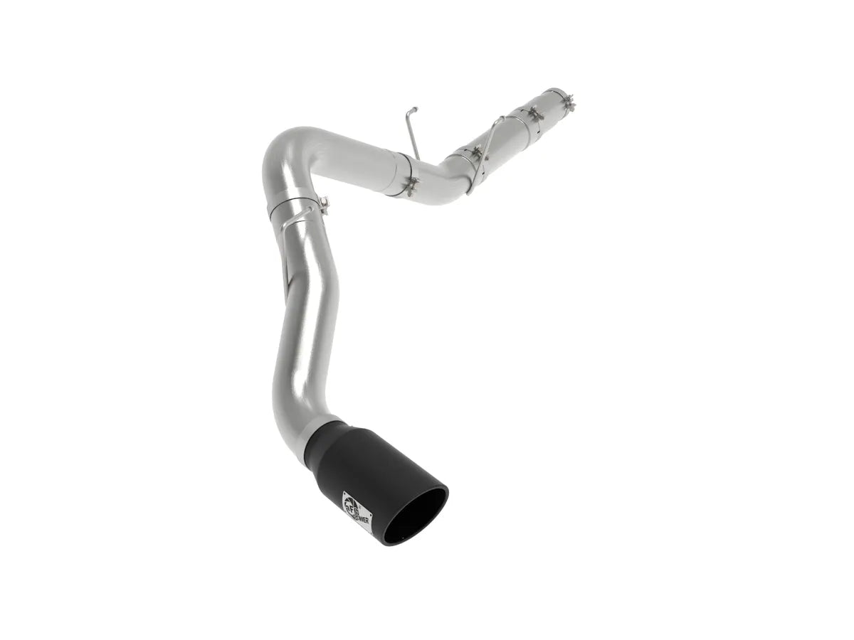 AFE POWER Large Bore-HD 5 IN 409 Stainless Steel DPF-Back Exhaust System POLISHED/BLACK TIP suits RAM 2500/3500 2019-2023
