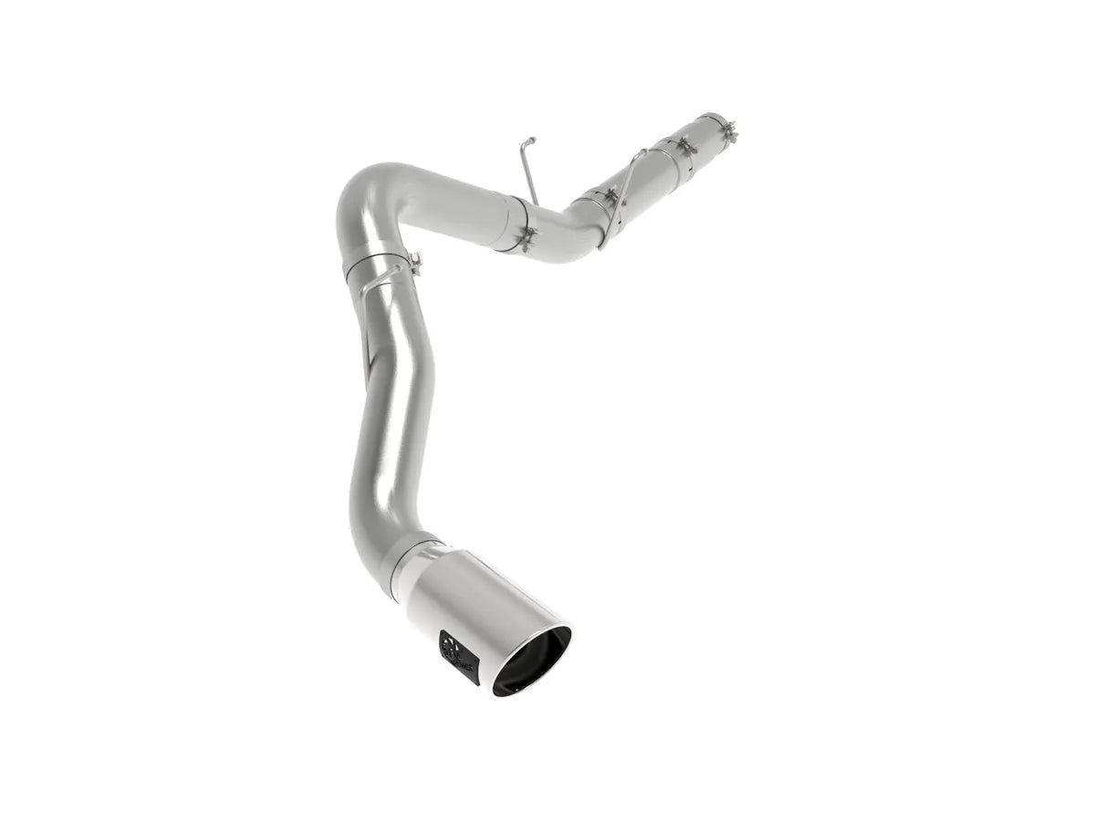 AFE POWER Large Bore-HD 5 IN 409 Stainless Steel DPF-Back Exhaust System POLISHED/BLACK TIP suits RAM 2500/3500 2019-2023