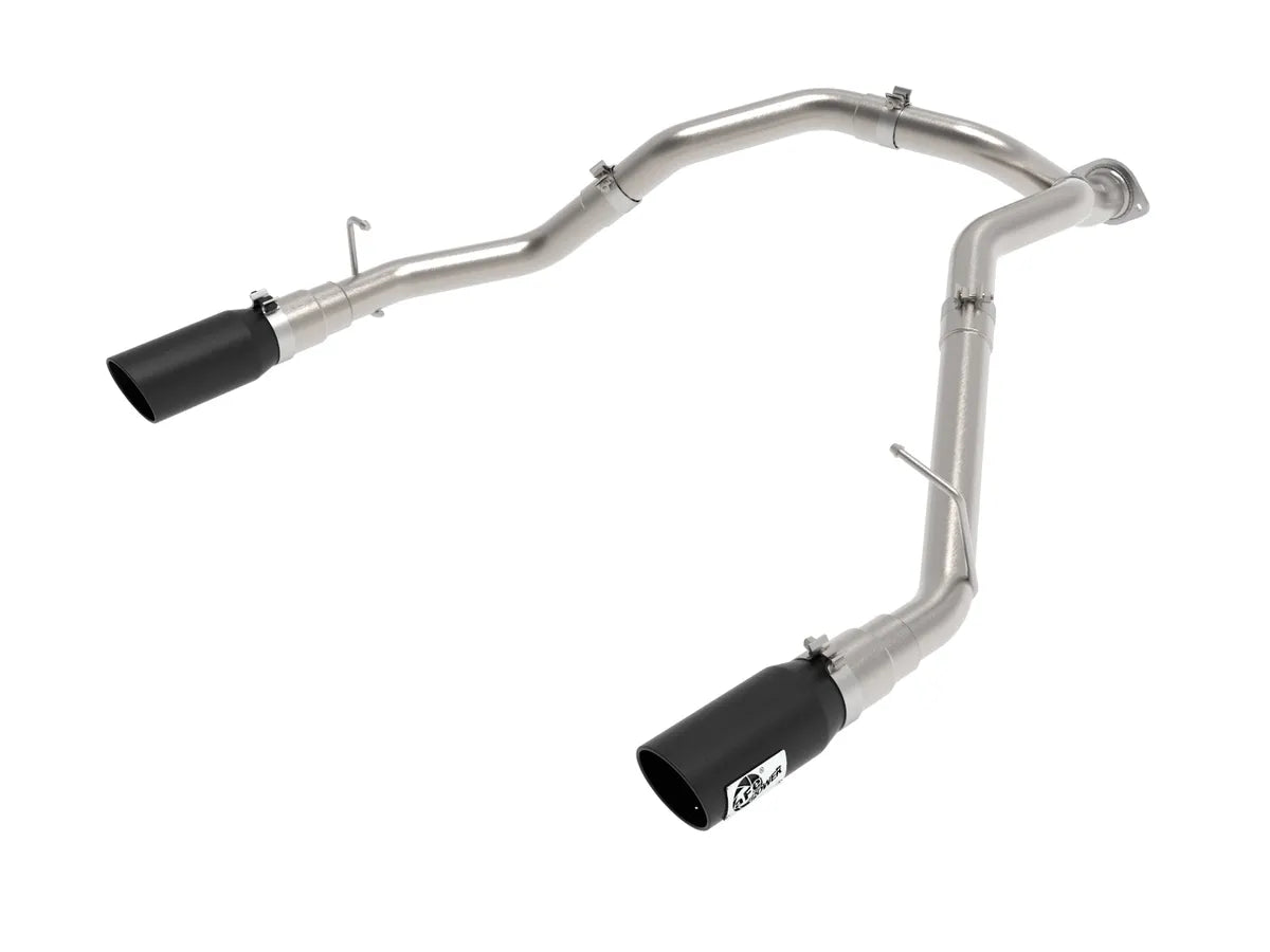 AFE Large Bore-HD 3 IN DPF-Back Stainless Exhaust System w/ Black / Polished Tip suits RAM 1500 2020-2022