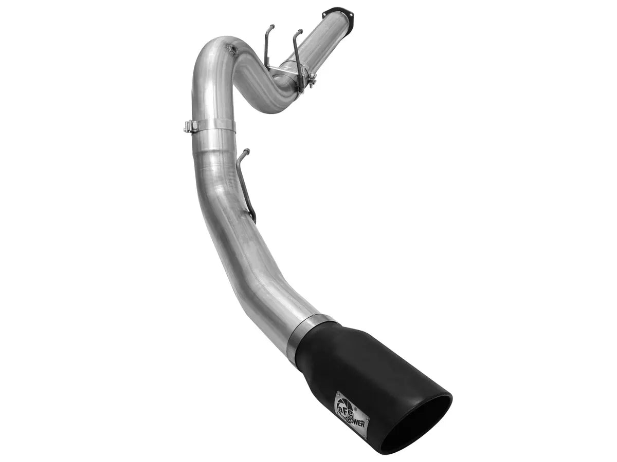 AFE POWER Large Bore-HD 5 IN 409 Stainless / Aluminized Steel DPF-Back Exhaust System Black Tip / Polished Tip / No Tip suits Ford F-250 / F-350 Super Duty 2015-2016