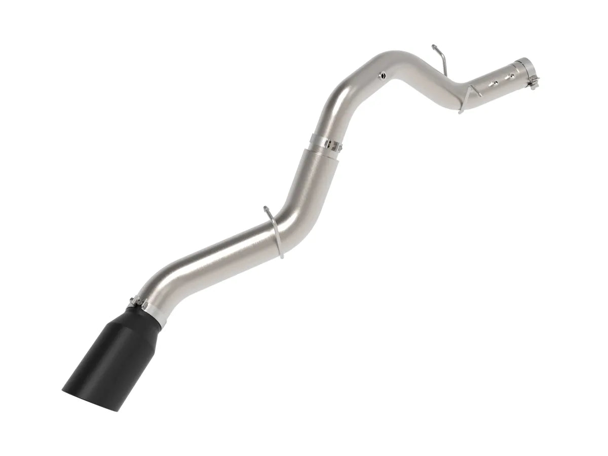 AFE POWER Large Bore-HD 5 IN 409 Stainless Steel DPF-Back Exhaust System w/ Black/Polished Tip suits GMC / Chevrolet Silverado 2500/3500 Sierra 2500/3500 2024-2025