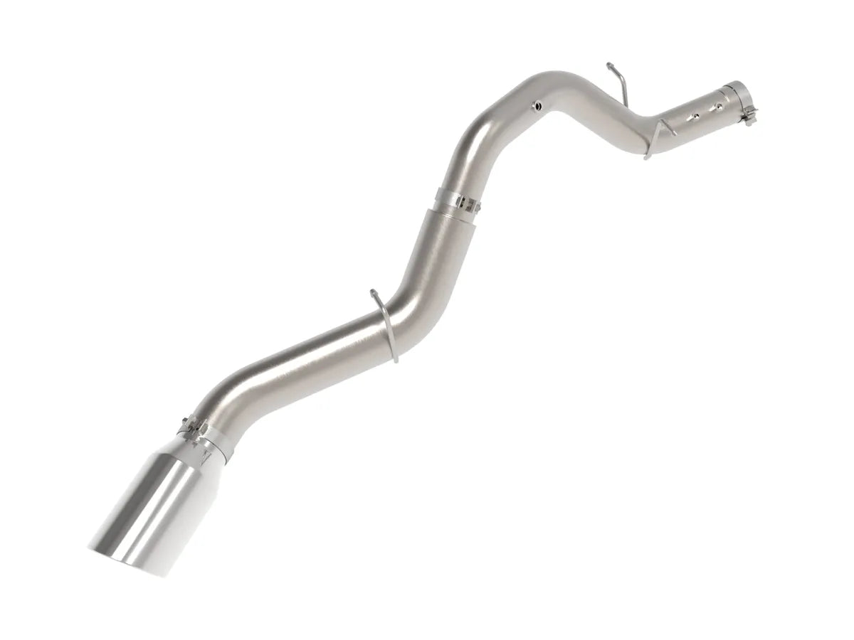 AFE POWER Large Bore-HD 5 IN 409 Stainless Steel DPF-Back Exhaust System w/ Black/Polished Tip suits GMC / Chevrolet Silverado 2500/3500 Sierra 2500/3500 2024-2025