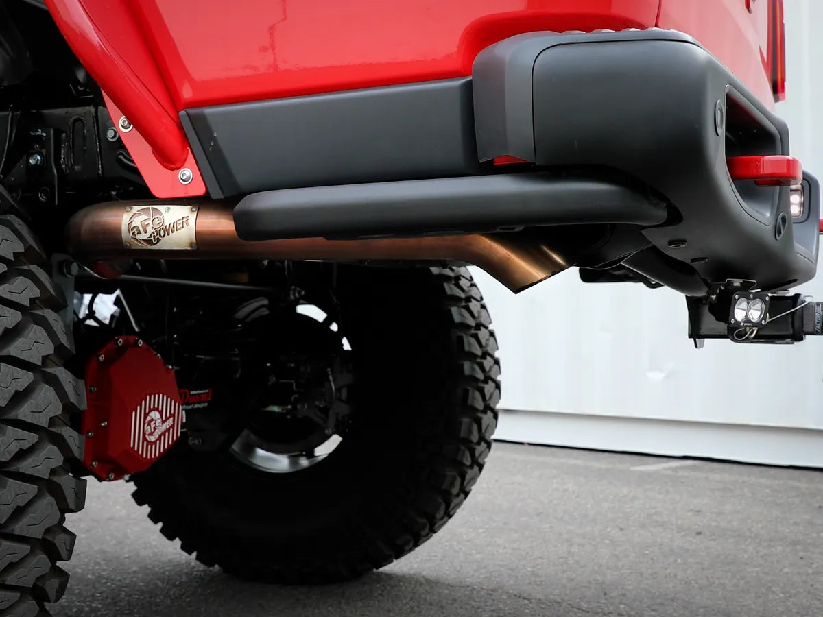 AFE POWER MACH Force-Xp 3 IN 409 Stainless Steel Hi-Tuck Cat-Back Exhaust System suits Jeep Gladiator JT Gas 2020-2024