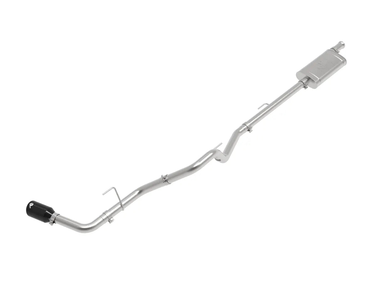 AFE POWER Apollo GT Series 2-1/2 IN 409 Stainless Steel Cat-Back Exhaust System Black / Polished suits Jeep Gladiator JT Gas 2020-2024