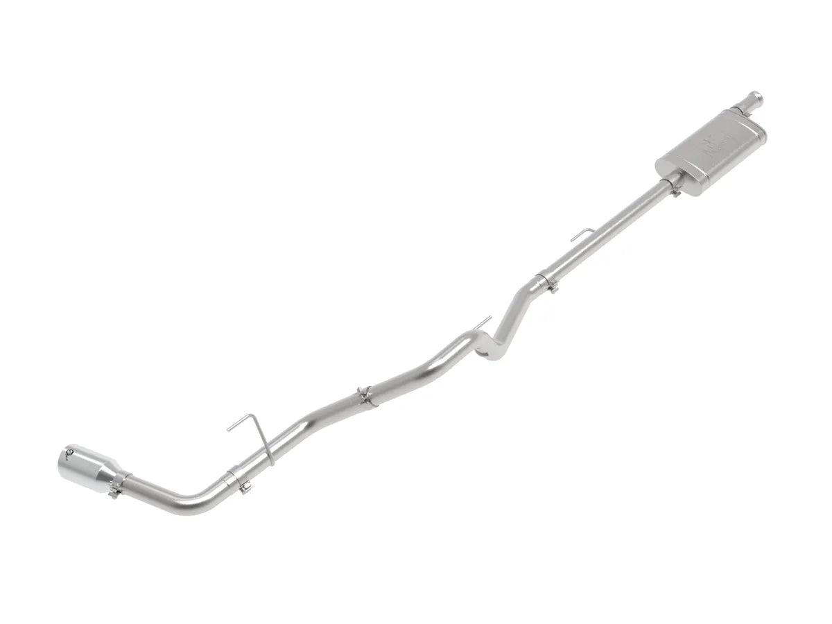 AFE POWER Apollo GT Series 2-1/2 IN 409 Stainless Steel Cat-Back Exhaust System Black / Polished suits Jeep Gladiator JT Gas 2020-2024