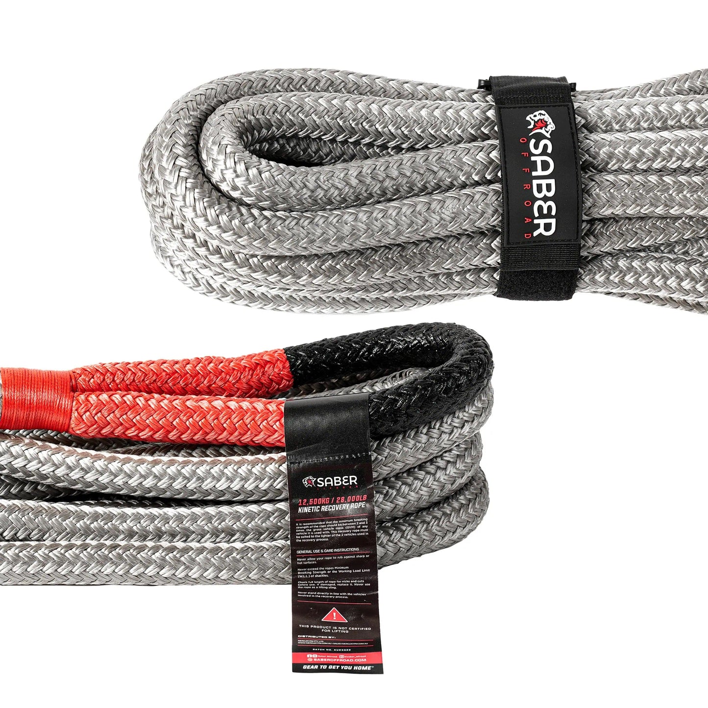 SABER OFFROAD 12,500KG Kinetic Recovery Rope