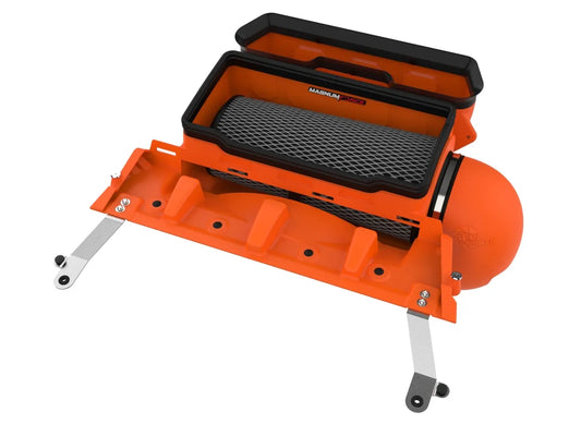 AFE POWER Magnum FORCE Stage-2 Cold Air Intake System w/ Pro 5R Filter / Orange Edition w/ Black Pro 5R / Pro DRY S suits RAM 1500TRX GAS 2021-2024