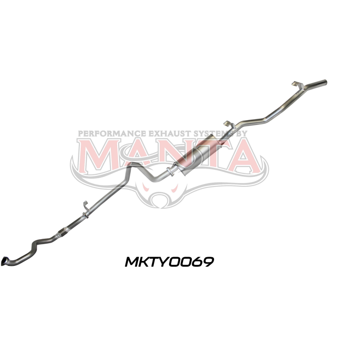 MANTA 4X4 TOYOTA 2.5" EXHAUST TOYOTA LANDCRUISER HZJ75, HZJ78 4.2L 1HZ DIESEL UTE & TROOP CARRIER 1990-2006