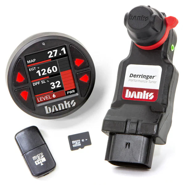 Banks Power Derringer Tuner with iDash DataMonster or SuperGauge suits 2014-2018 Ram 1500 and Jeep Grand Cherokee 3.0L EcoDiesel