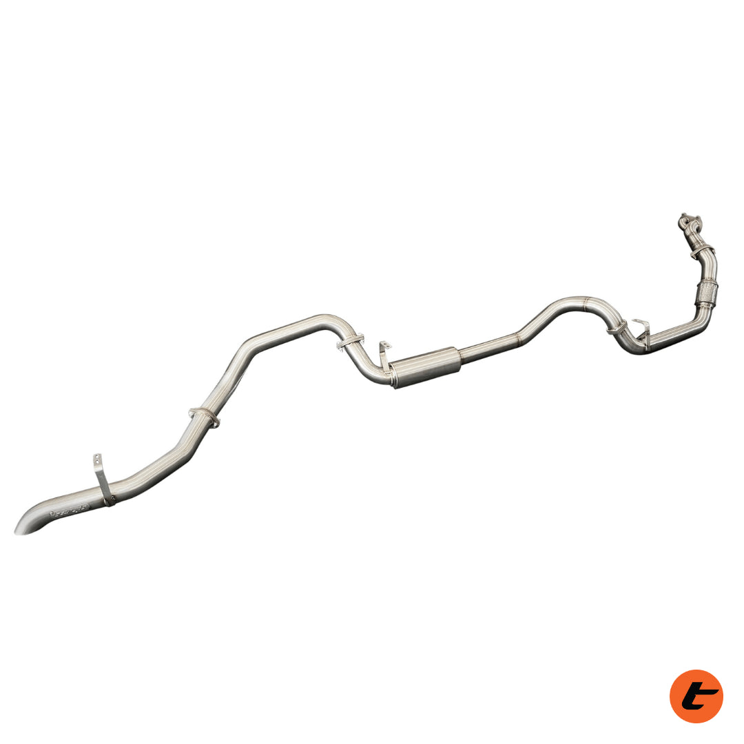 TORQIT TURBO BACK 3″ EXHAUST FOR HDJ 80 SERIES LANDCRUISER TO SUIT 1HDT ENGINE: 1990 – 1998