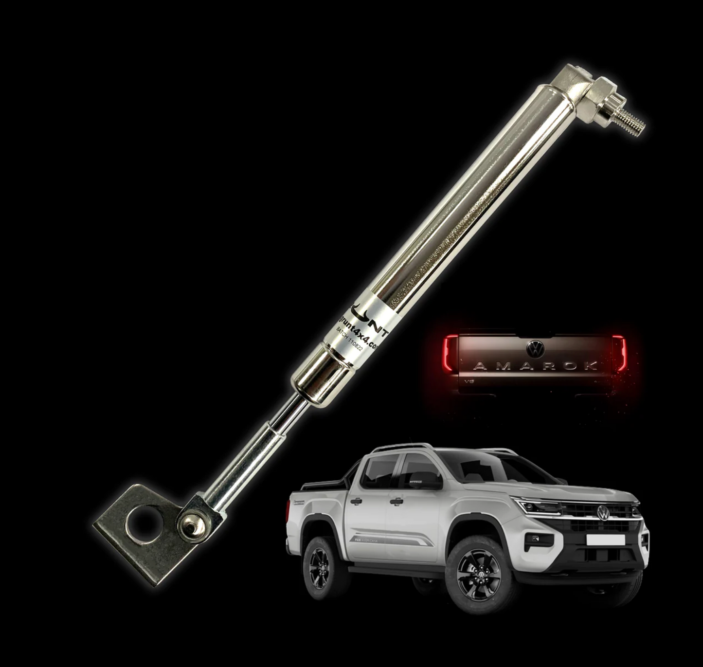 GRUNT 4X4 TAILGATE STRUT KIT Easy Down Strut for VW Amarok 2023 - On STAINLESS