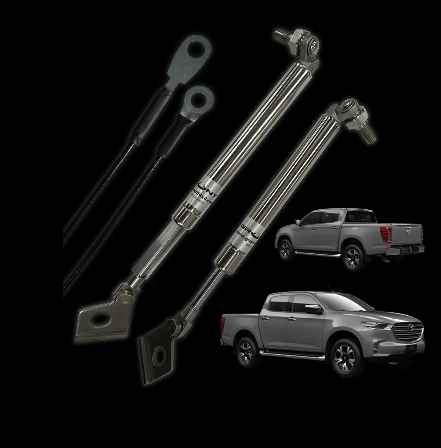 GRUNT 4X4 TAILGATE STRUT KIT SLOW DOWN EASY UP FOR Mazda BT-50 2020-2023