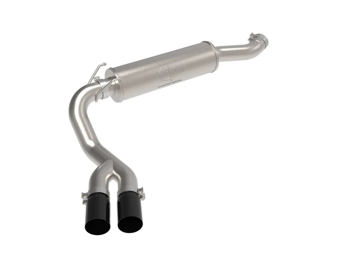 AFE POWER Rebel Series 3-1/2 IN Stainless Steel Cat-Back Exhaust System w/ Black / Polished Tip suits RAM 2500 / 3500 Gas 2019-2022