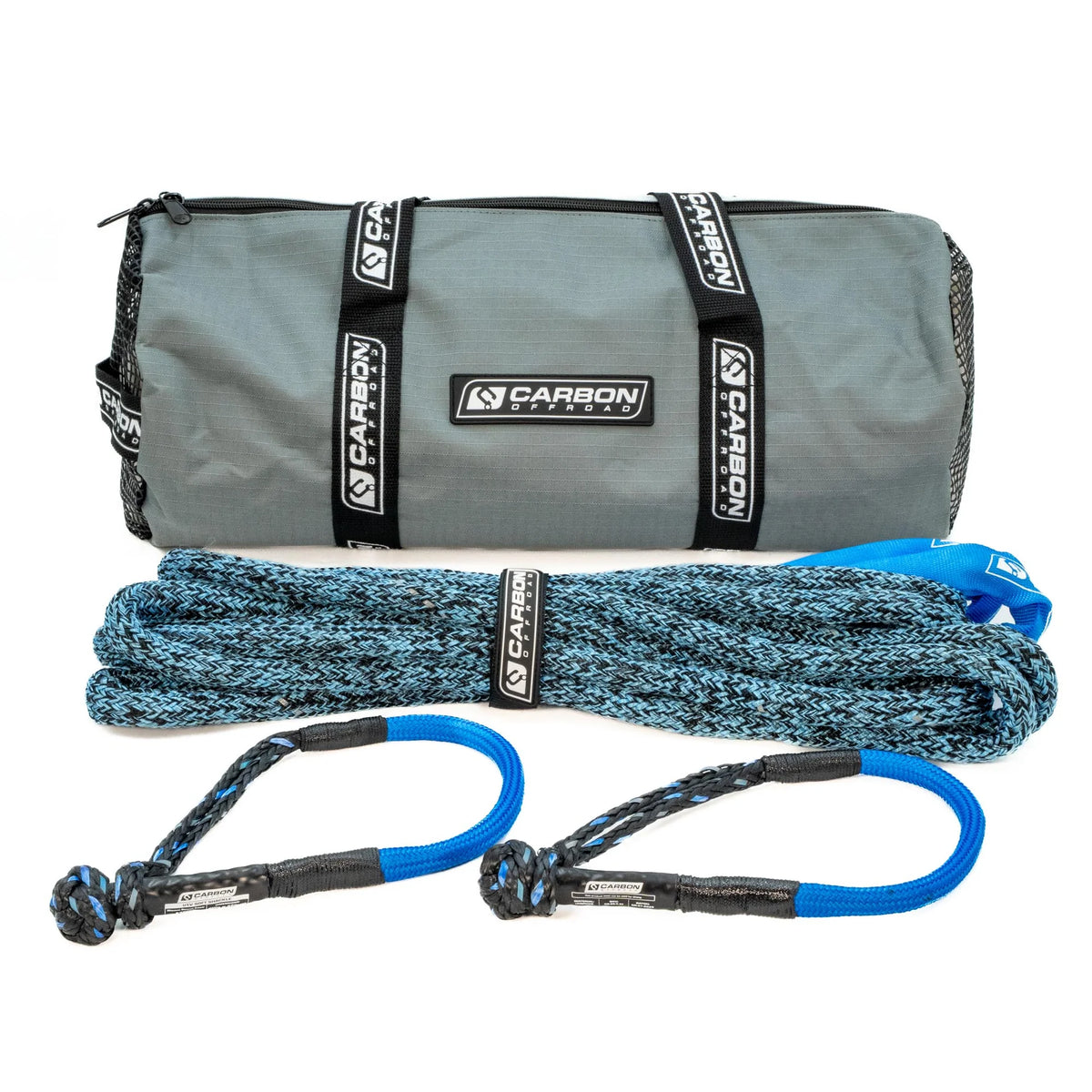 CARBON OFFROAD Small Vehicle Recovery Rope and Soft Shackle Combo