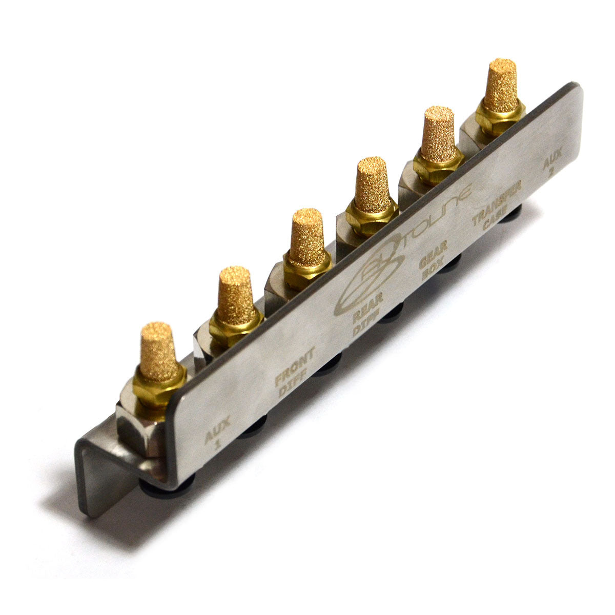SAAS Diff Breather Kit 6 Port Stainless Bracket 1/8 BSP