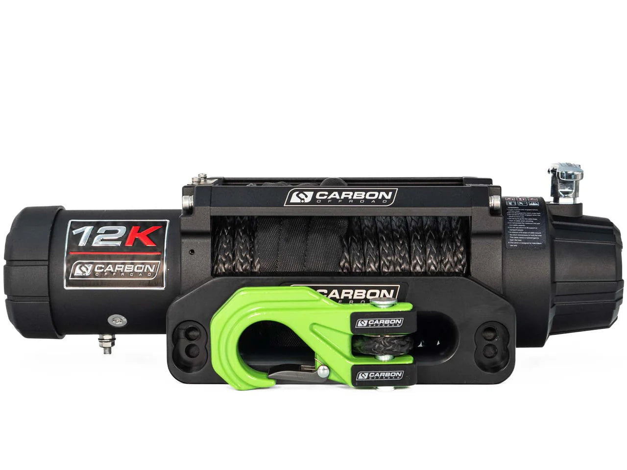 CARBON WINCH 12K 12000LB ELECTRIC WINCH 12V / 24V ( VERSION 3 )