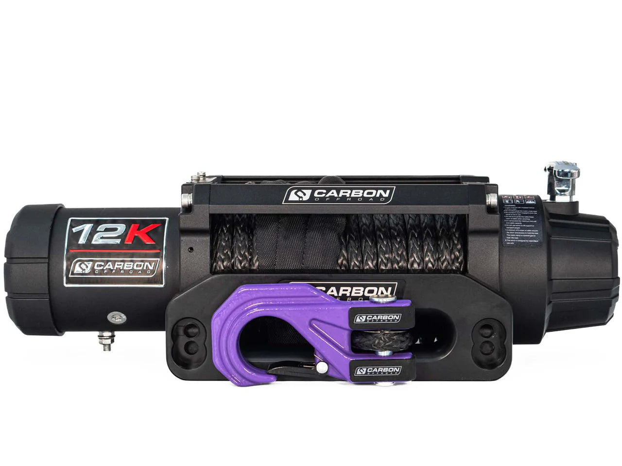 CARBON WINCH 12K 12000LB ELECTRIC WINCH 12V / 24V ( VERSION 3 )