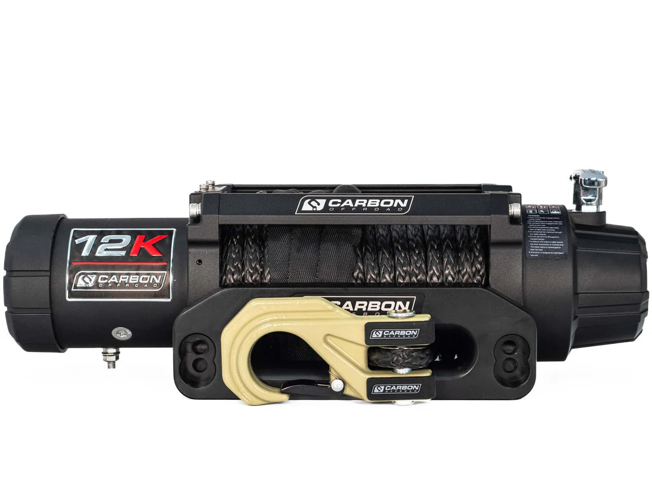 CARBON WINCH 12K 12000LB ELECTRIC WINCH 12V / 24V ( VERSION 3 )