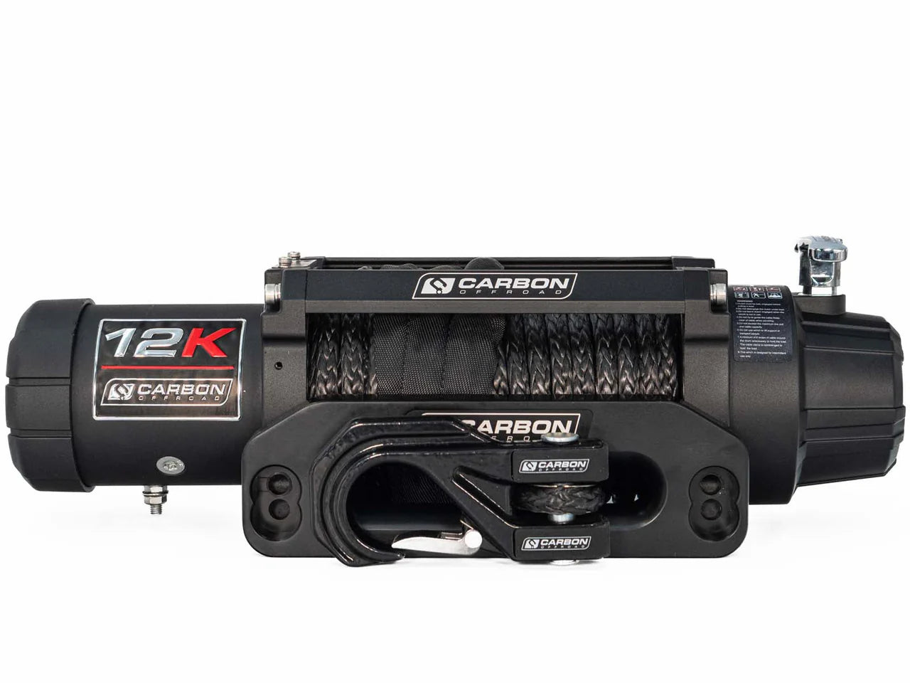 CARBON WINCH 12K 12000LB ELECTRIC WINCH 12V / 24V ( VERSION 3 )