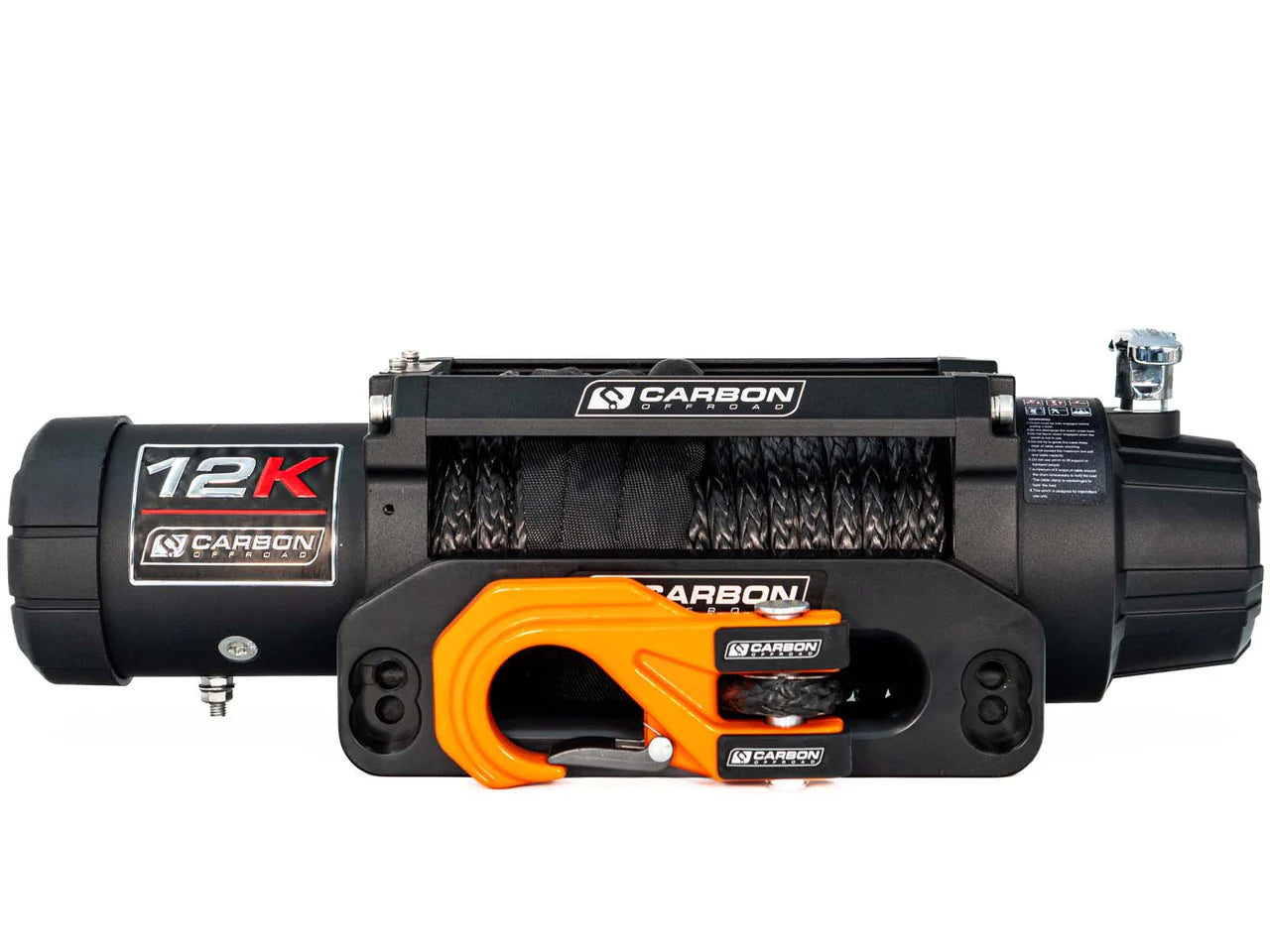 CARBON WINCH 12K 12000LB ELECTRIC WINCH 12V / 24V ( VERSION 3 )