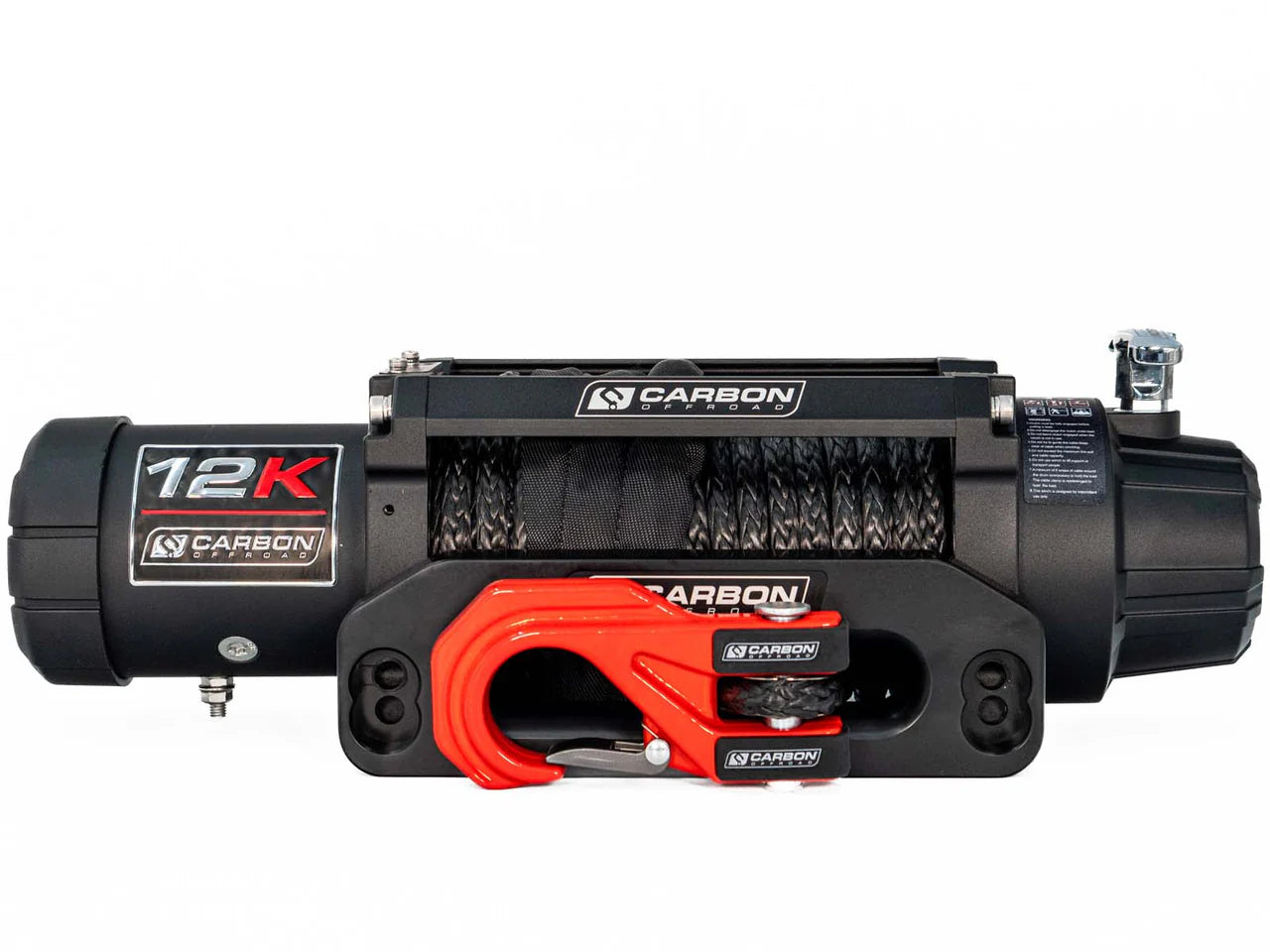 CARBON WINCH 12K 12000LB ELECTRIC WINCH 12V / 24V ( VERSION 3 )
