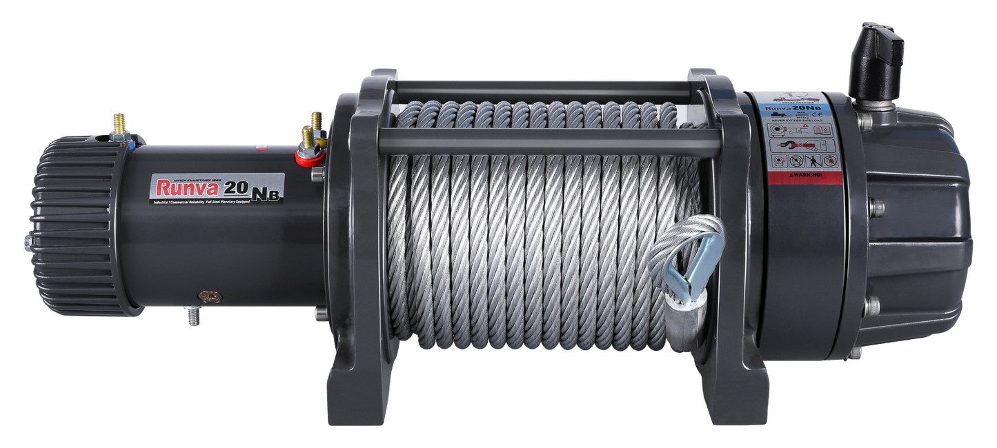RUNVA WINCH EWB20000 Premium Winch 12V with Steel Cable