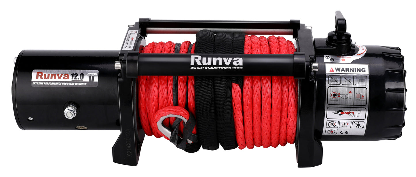 RUNVA WINCH EWV12000 ULTIMATE 24V with Synthetic Rope