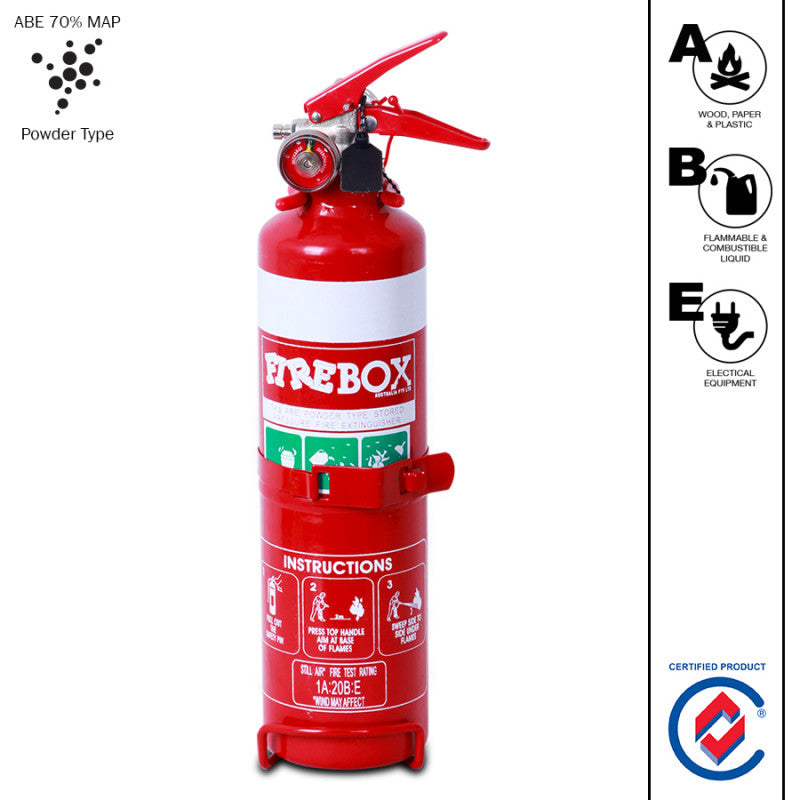 FIRE EXTINGUISHER 1.0 kg Dry Chemical Powder ABE Extinguisher