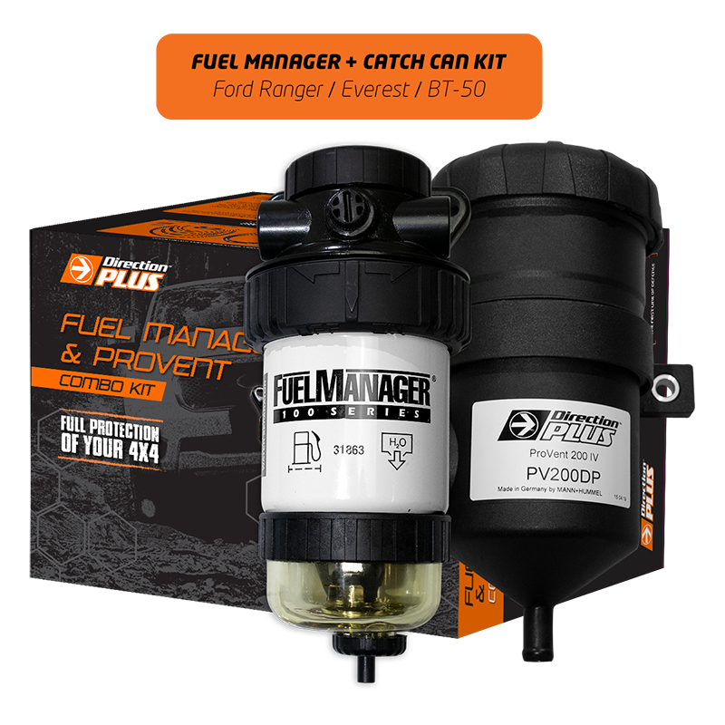 DIRECTION PLUS Fuel Manager Pre-Filter + Catch Can Kit RANGER / EVEREST / BT-50 (FMPV661DPK)