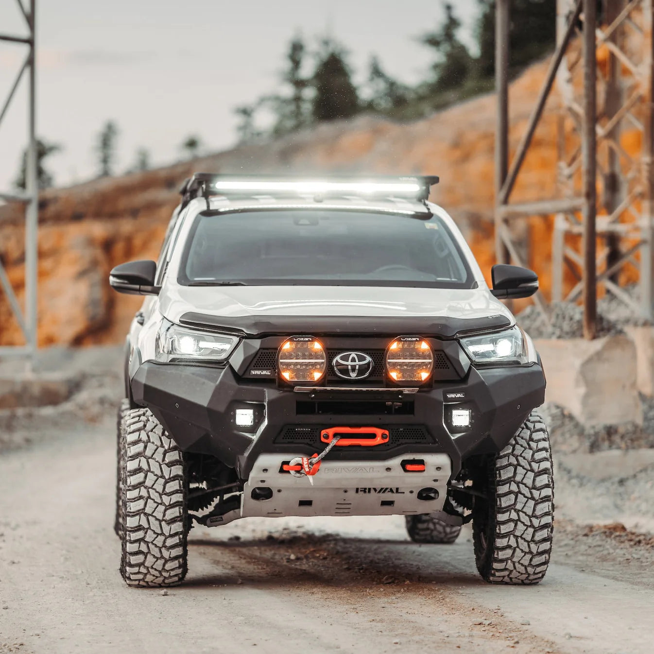 RIVAL 4X4 Aluminium Front Bumper Toyota Hilux 2021+