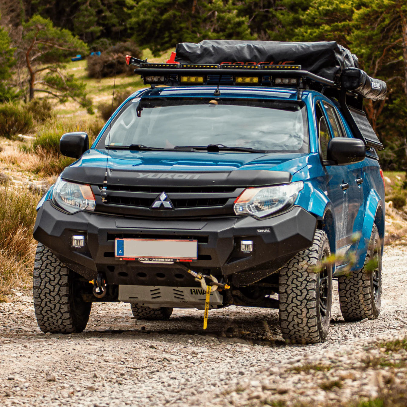 RIVAL 4X4 Aluminium Front Bumper Mitsubishi Triton MQ 2015-2018